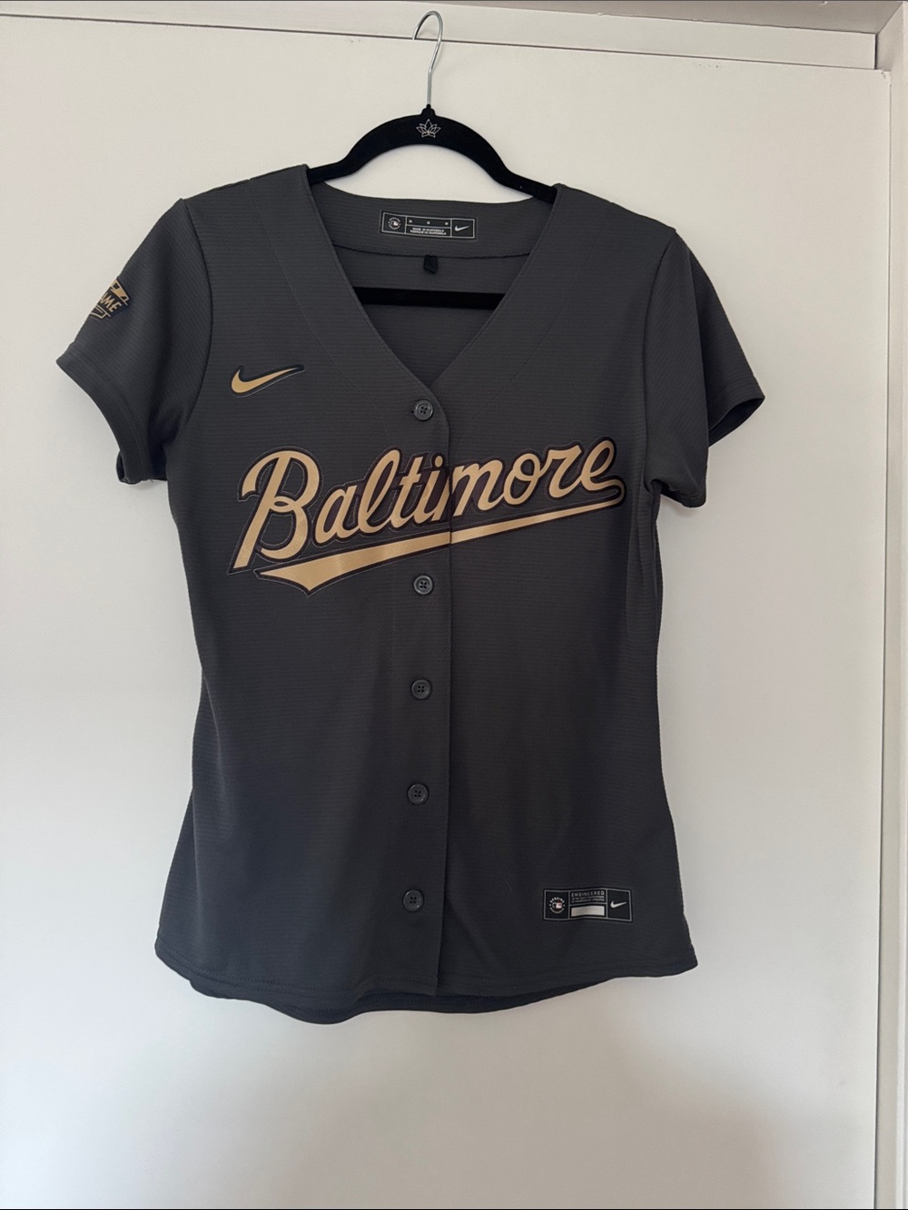 Nike Women’s Baltimore ORIOLES All-Star Game Baseball Jersey Gray/Gold - Medium